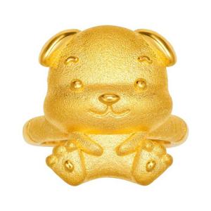 [한국금다이아몬드] 아기 순금 개 돌반지 24K 1.875g 돌잔치 100일 선물