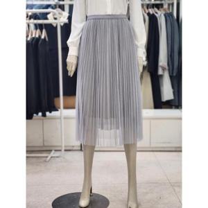 SOUP 세이브존07 뒷벤딩폴리츠 주름 스커트 OA2SRT2