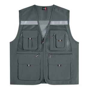 고급 반사 왕망사조끼(LD453) 그레이