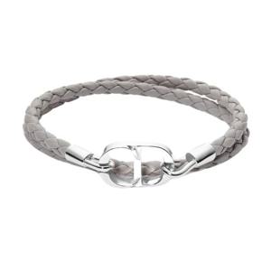 디올 CD Icon 브레이드 가죽 팔찌 B1973HOMLE_D005