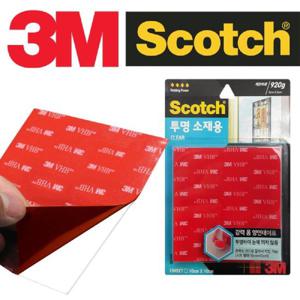 3M 투명 소재 초강력VHB 정사각 테이프 10cm 투명테이프 강력테이프 접착테이프 양면테이프 유리접착테이프