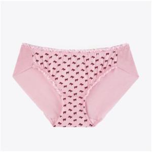 [예스]러블리 리본 프린트 핑크 면스판  햄라인팬티 YSWPB141