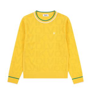 [볼빅어패럴] 여성 골프 스카시 라운드 니트 VLKTP201_YE