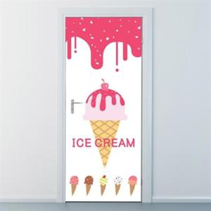 아트박스/낭만창고 nces187-아이스크림콘-현관문시트지