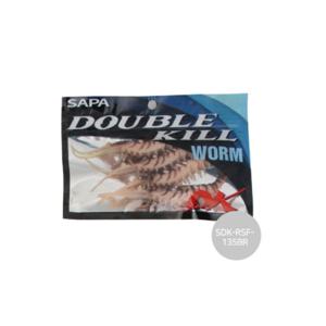 싸파 더블킬 새우웜 135mm 브라운 농어 외수질낚시