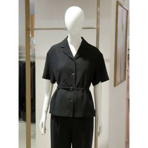 [에꼴드파리]MARIO(드라로얄) 벨티드 칼라 블라우스 22ARB45WBAM22A