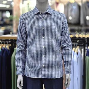 런던포그 세이브존04 세미 일자 기본 에리 긴팔네입 네이비 셔츠 LOWVA30Z