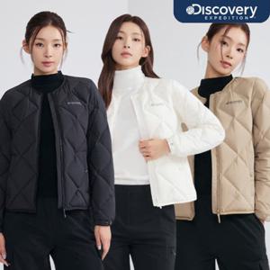 디스커버리 25FW 신상 겨울 여성 디하스 U넥 튜브 다운 경량패딩 경량다운/베이직U넥/무봉제/레귤러핏/스탠다드 DWDJ74056