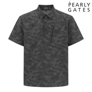 파리게이츠 (511E3JP101) 남성 헴 스트링 카모 패턴 반팔 점퍼