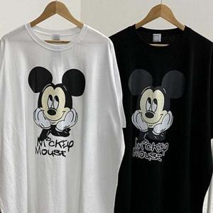 페이스 나염 빅사이즈 306P550S 20수 의류 반팔티 여