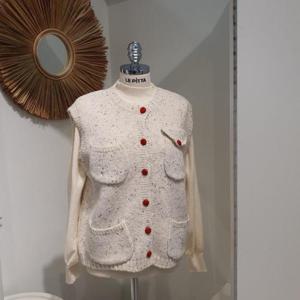 르피타 HC06 루즈핏 포근 조끼(아이보리) L254BVTB52