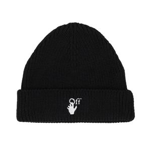 오프화이트 로고 자수 울 비니 OMLC016F 21KNI001 1001