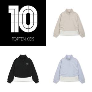 [탑텐키즈]MKG2TR2401 여아) 에슬레틱 스쿠바 레이어드 스웨트셔츠