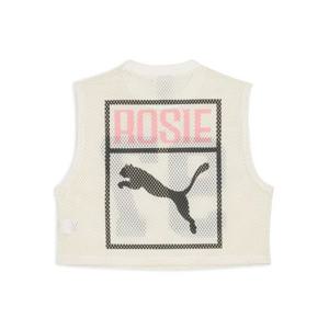 푸마 x 로제 릴렉스드 메쉬 탑 - 웜 화이트 633804-77 253157