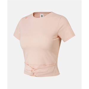 데상트 우먼스 캡내장 슬림핏 반팔 티셔츠 코랄(SQ122PTS13) SQ122PTS13_CORL 301625