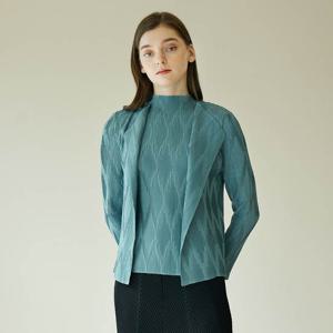 [요이츠](택가 199000원)[요이츠] 마름모 주름 삼각 소매 가디건 자켓 민트_YJ08WNPJK02