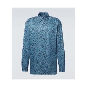 드리스반노튼 프린트 새틴 셔츠 P01135285