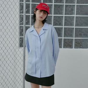 [랩]뒤트임 스트라이프 셔츠(AS1WB267)