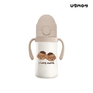 [유비맘]유비맘 스테인리스 원터치 빨대컵 220ml 1P