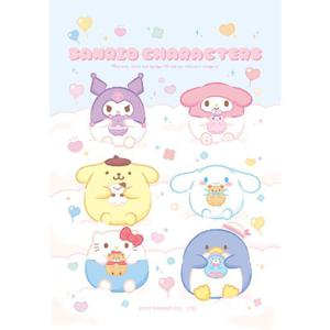 [하비스]직소퍼즐 산리오 캐릭터즈 폭신폭신 108피스 미니조각 SAN-C108-104