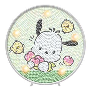 [하비스]산리오 캐릭터즈 포차코 애플 보석십자수 무드등 BSM-005N