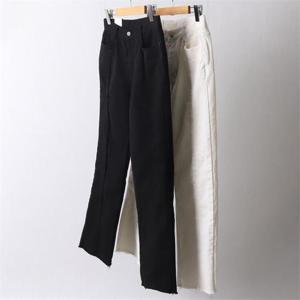 [강물처럼]빅사이즈사랑해요 I288L203 데끼컷팅코튼일자팬츠 DO