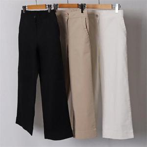 [강물처럼]빅사이즈사랑해요 B985L203 내추럴면밴딩일자팬츠 MD