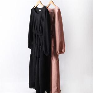 [강물처럼]빅사이즈사랑해요 G318L201 스웨이드셔링롱원피스 YP