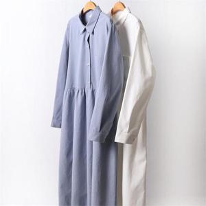 [강물처럼]빅사이즈사랑해요 F919L112 파우더셔츠포켓원피스 CH