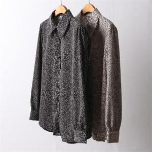 [강물처럼]빅사이즈사랑해요 F911L112 호피패턴카라블라우스 WB