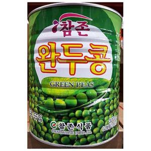 업소 완두콩캔 참존 완두콩 통조림 깡통 식당용 3kg