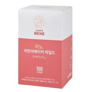 믹스커피 카페베네 마노 라틴아메리카 마일드 100입 0.9g