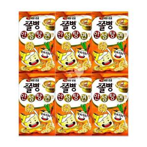 라면스낵 쫄병스낵 안성탕면맛 77g 6개