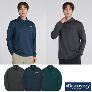 [백화점]디스커버리 24FW 가을 이월/할인 남성/남자 에어히트 긴팔 카라티셔츠/폴로티/레귤러핏/광발열/기능성/간절기 DMTLG1044-DXMIA
