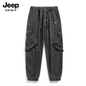 [지프]JEEP SPIRIT 카고 지퍼 조거팬츠 그레이 (JSFAPT536)
