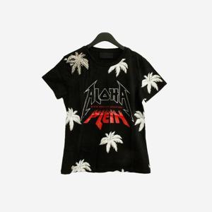 필립플레인 여성 반팔 티셔츠 블랙 WTK1182 PJY002N 02 (G-7)