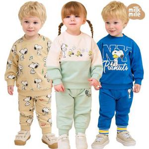 [밀크마일] 무배+봄신상 스누피 상하복 18종 균일 모음/긴팔상하복/상하세트/등원룩