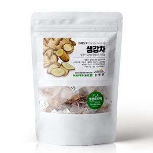 늘해찬  볶은 생강차 티백 전통차 허브차 삼각티백 50티백