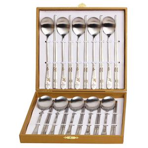 [골든벨]로이스 골드 레이저 10벌 수저 세트