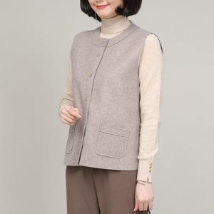 애비뉴투지 엄마옷 로엣지 직장인 주머니 숏 정장 조끼 V01355