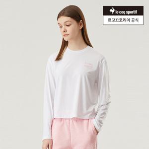 [르꼬끄공식] [60% OFF] 여성 베이직 세미크롭 긴팔티 (QP122ORL11)