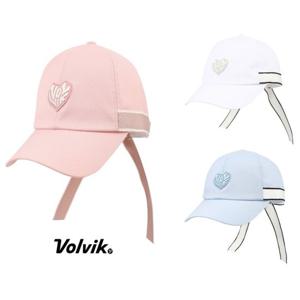 (볼빅)여성 하트 와펜 리본 캡모자 VLAPO201