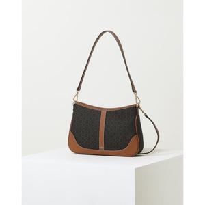 [닥스ACC][SAINT BARNET]브라운 바넷 DD패턴 가죽배색 스몰 숄더백 DCBA2F864W3