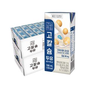 건국대학교 건국유업 고칼슘 두유 190ml x 48팩/유산균 함유