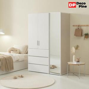 데코파인 루체 1200 F세트 장롱 전신거울 3단 서랍 학생 장농