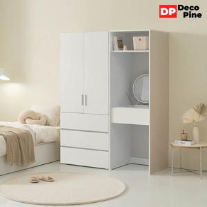 데코파인 루체 1400 L세트 화장대 장롱 서랍 주니어 장농