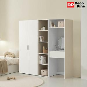 데코파인 루체 1800 S세트 화장대 장롱 선반장 안방 장농 6자