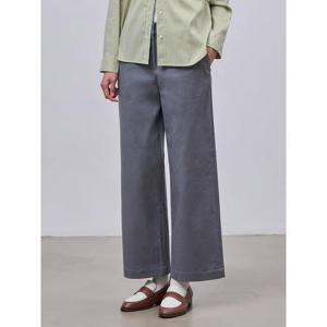 [빈폴레이디스] 와이드 치노 팬츠 그레이 (BF4721E053)