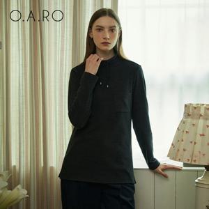 ANC_[오아로][1종] 반목 기모티셔츠 차콜_QAFFT152