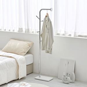 [하우스레시피] 바인 키 낮은 철제 스탠드 옷걸이 행거 크롬